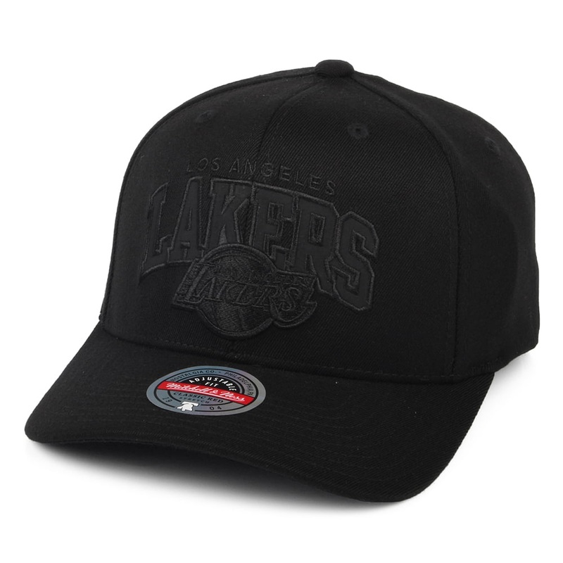 Mitchell & Ness L.A. Lakers Snapback Cap – NBA Black Out Arch Redline – Black Adjustable