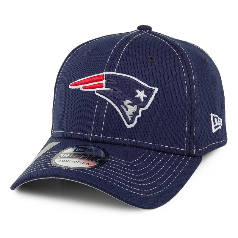 New Era 39THIRTY New England Patriots Baseball Cap – NFL Onfield Road – Navy Blue Small/Medium