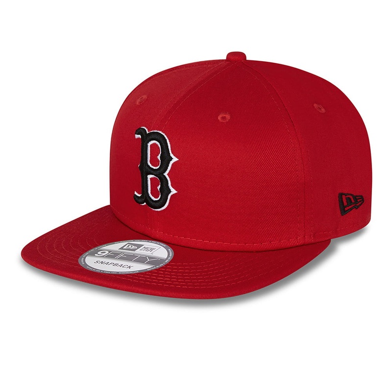 New Era 9FIFTY Boston Red Sox Snapback Cap – MLB League Essential – Scarlet Small/Medium