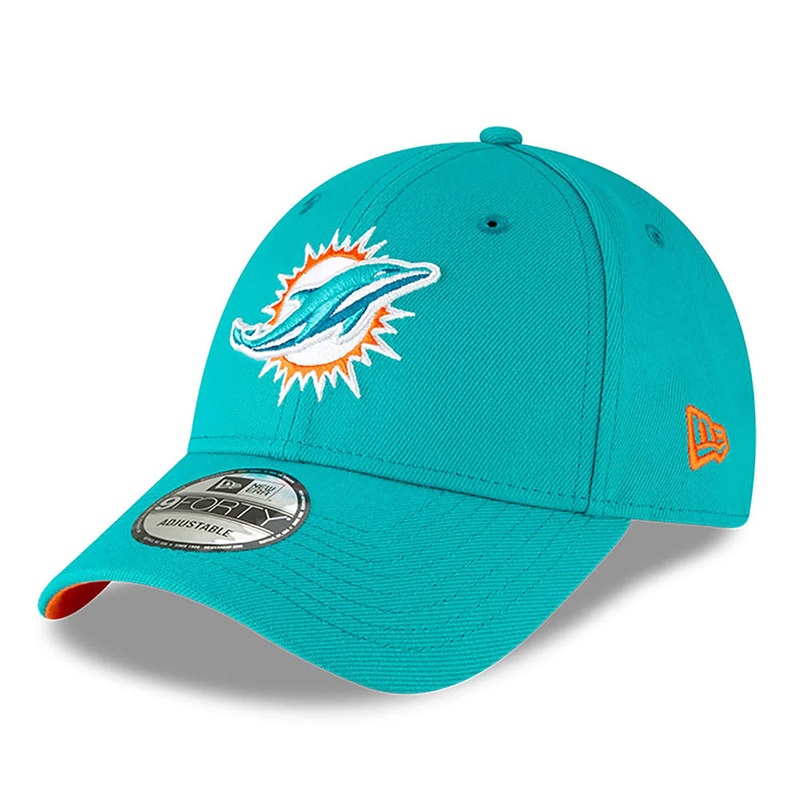 New Era 9FORTY Miami Dolphins Baseball Cap – NFL The League – Teal Adjustable