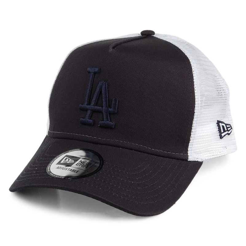 New Era L.A. Dodgers A-Frame Trucker Cap – MLB League Essential – Navy-White Adjustable