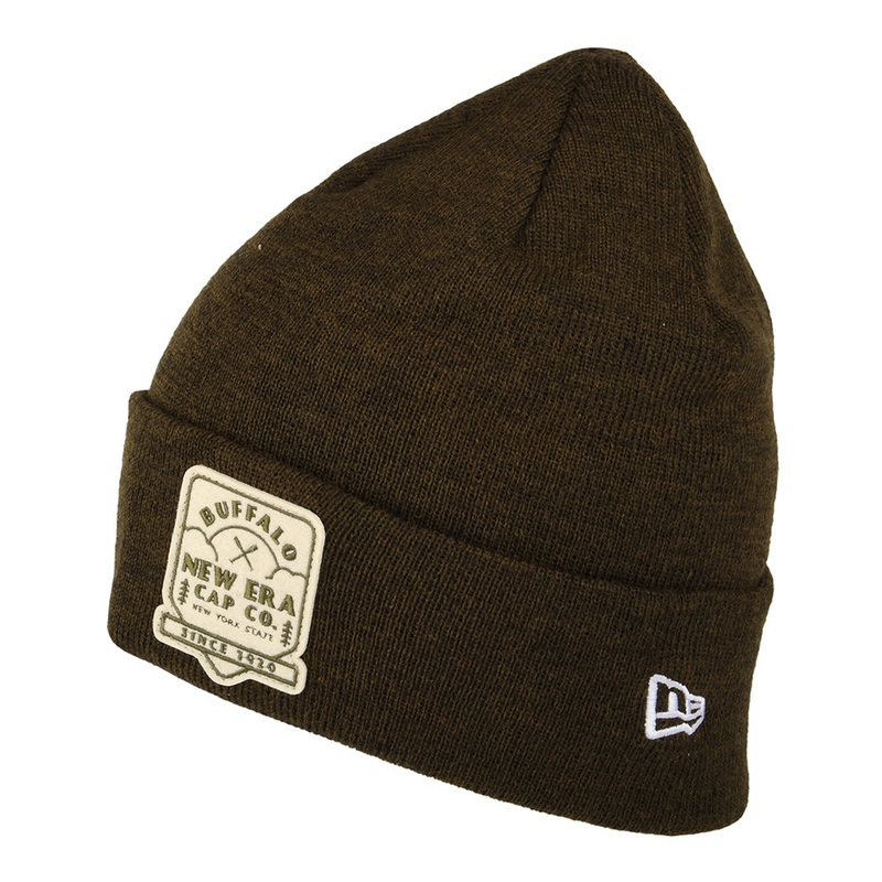 New Era Polylana Cuffed Beanie Hat – Brown 1-Size