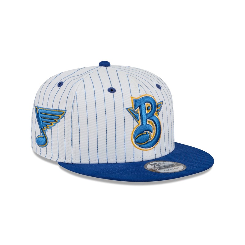 St. Louis Blues Deceptor Pinstripe 9FIFTY Snapback Hat One Size
