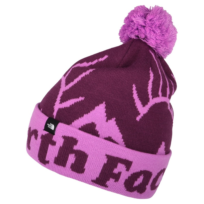 The North Face Hats Kids Ski Tuke Bobble Hat – Purple Kids – 1-Size