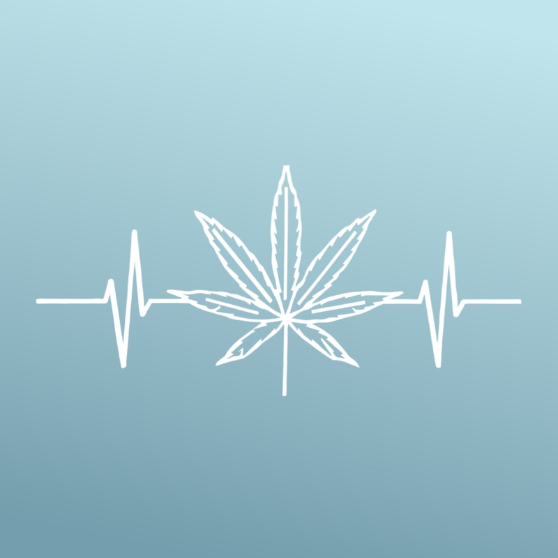Weed – Sticker – Vinyl – White