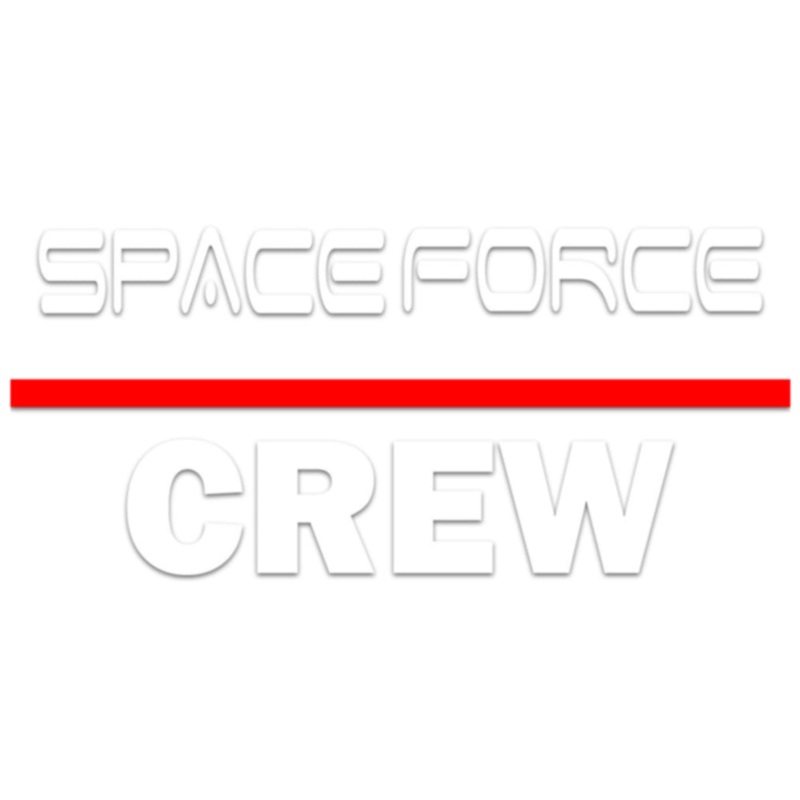 White Red NASA Space Force Crew Default Title One Size
