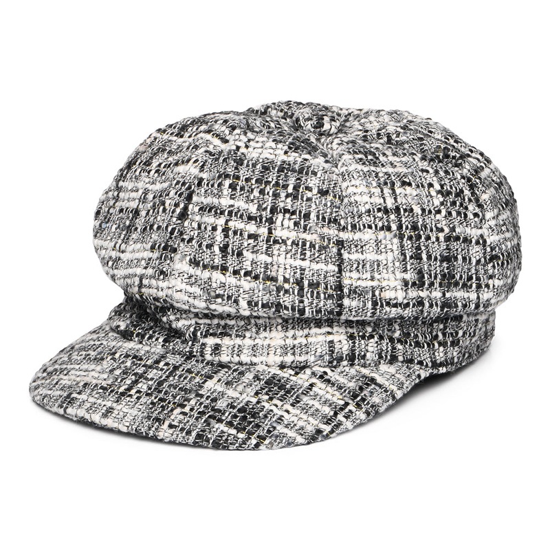 Whiteley Hats Tweed Baker Boy Cap – Grey 1-Size