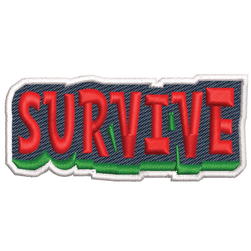 3D Survive Text 3D Survive Text One Size