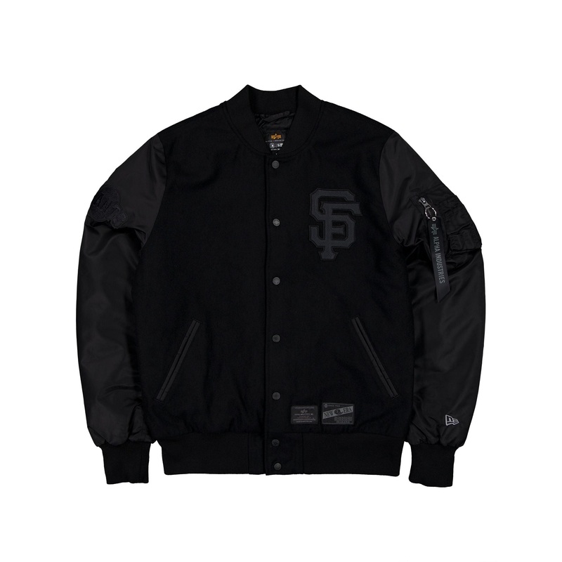 Alpha Industries x San Francisco Giants MA-1 Wool Varsity Jacket Black S