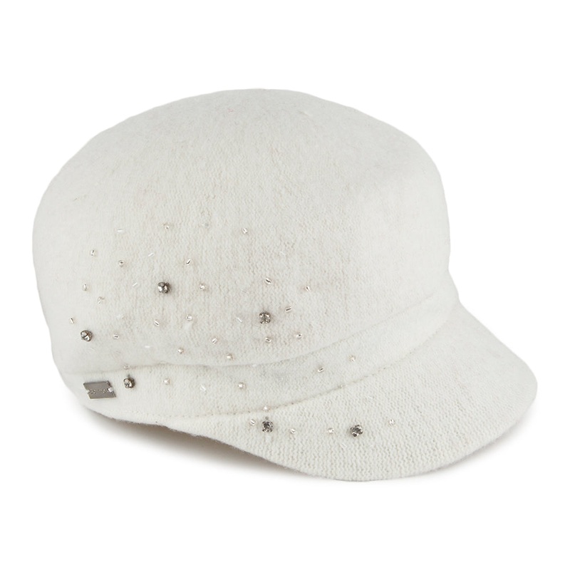 Betmar Hats Lynn Baker Boy Cap – Winter White 1-Size