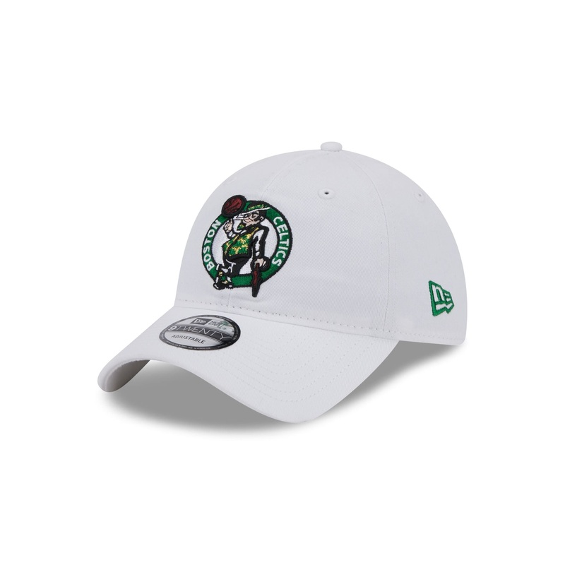 Boston Celtics White 9TWENTY Adjustable Hat One Size