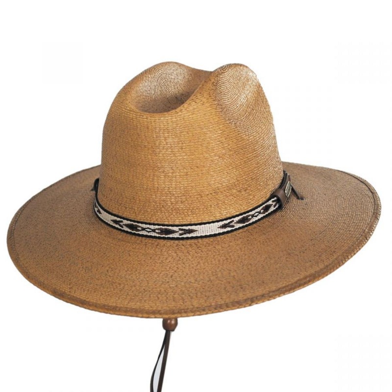 Clearwater Palm Leaf Straw Western Hat COPPER S