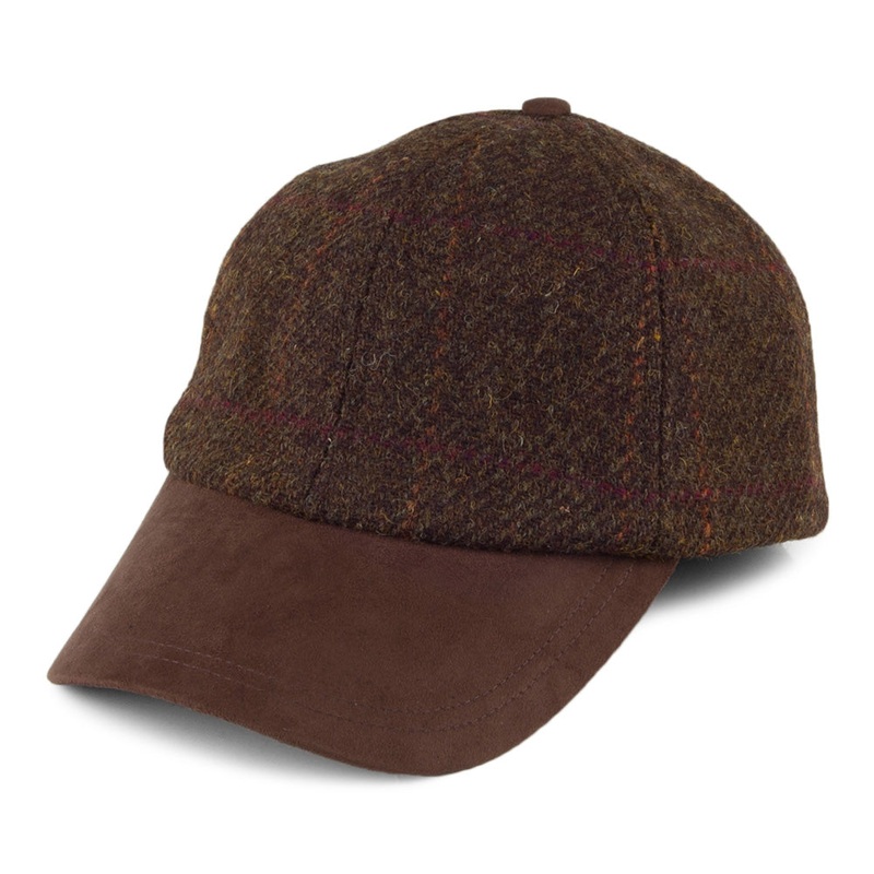 Failsworth Hats HARRIS TWEED Baseball Cap – Peat Adjustable