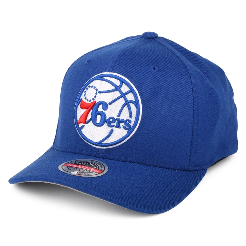Mitchell & Ness Philadelphia 76ers Snapback Cap – NBA Team Ground Stretch – Royal Blue Adjustable