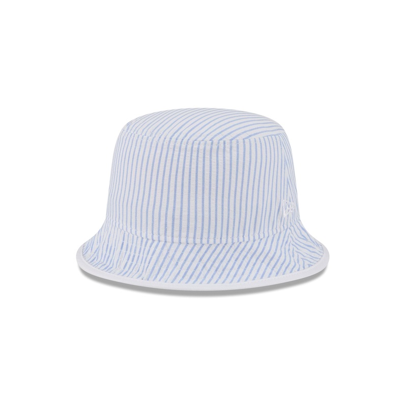New Era Cap Sky Blue Pinstripe Bucket Hat S