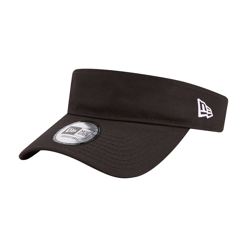 New Era Womens Essential Cotton Sun Visor – Black Adjustable