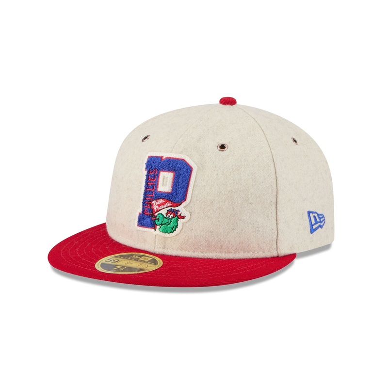 Philadelphia Phillies Wool Letterman Retro Crown 59FIFTY Fitted Hat 7