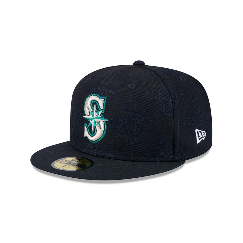 Seattle Mariners Color Pattern 59FIFTY Fitted Hat 7