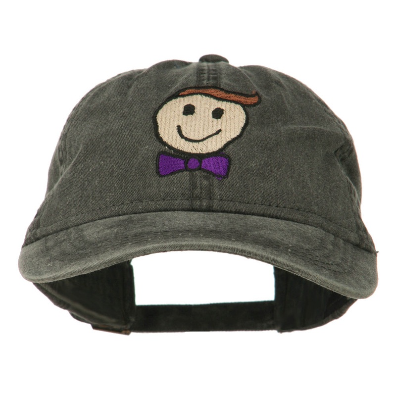 Smile Dad Embroidered Washed Cap Black One Size