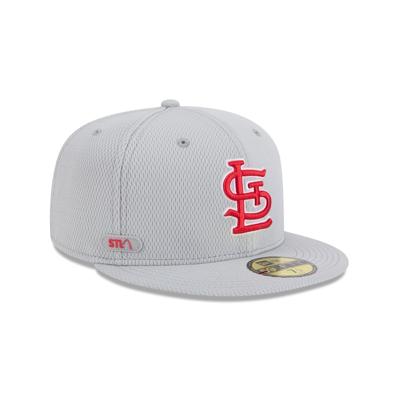 St. Louis Cardinals 2025 Clubhouse Gray 59FIFTY Fitted Hat 7