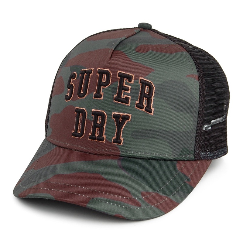 Superdry Hats Trucker Cap – Camouflage Adjustable