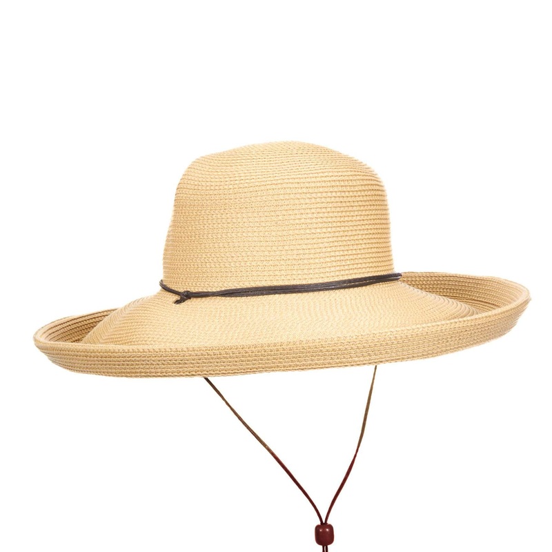 Up Turned Brim Summer Hat – Scala Collection Hats Natural