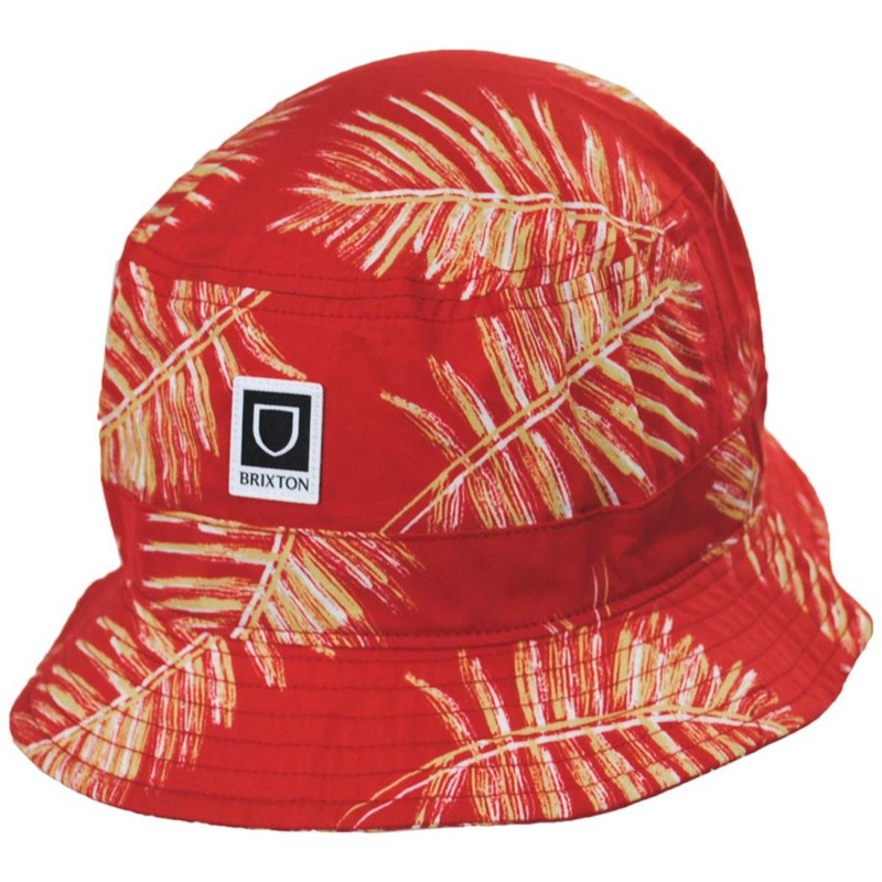 Beta Aloha Packable Cotton Bucket Hat ALOHA RED S/M