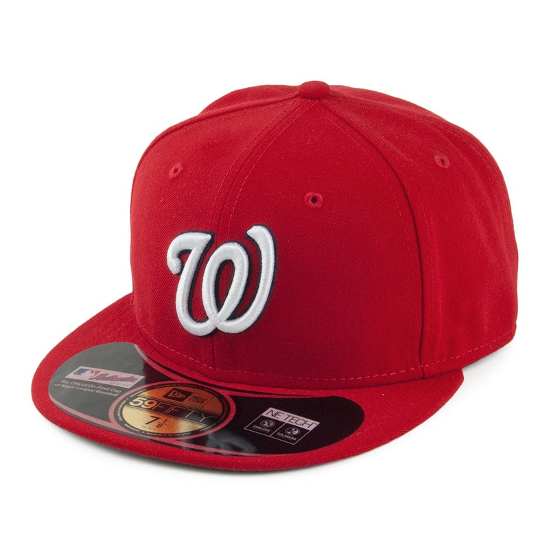 New Era 59FIFTY Washington Nationals Baseball Cap – On Field Classic – Red 7 1/4