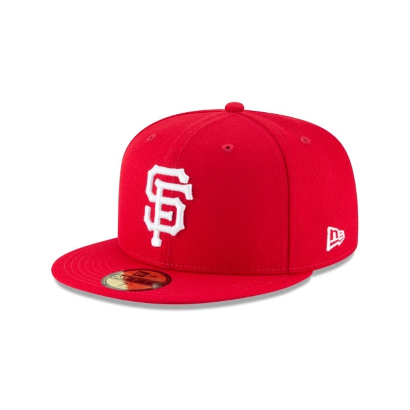 San Francisco Giants Scarlet Basic 59FIFTY Fitted Hat 6 7/8